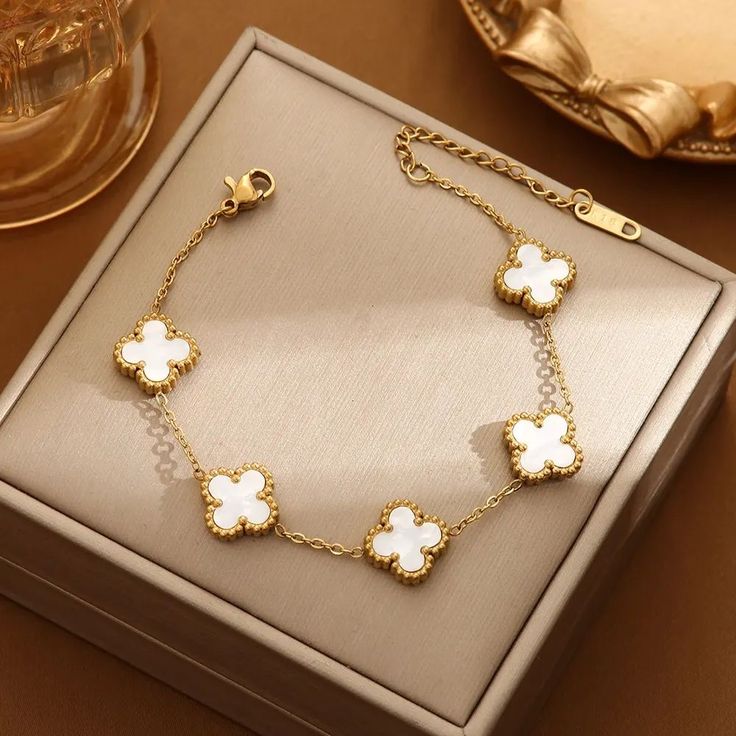 Pulsera Van Cleef Trébol 🍀 + ¡Envío Gratis!
